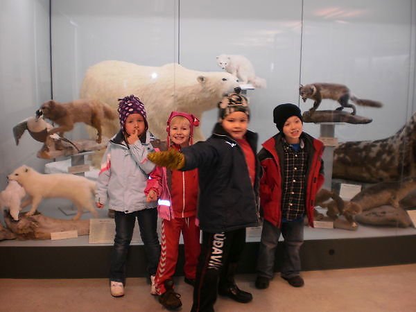 Fimm ára nemendur í útskriftarferð