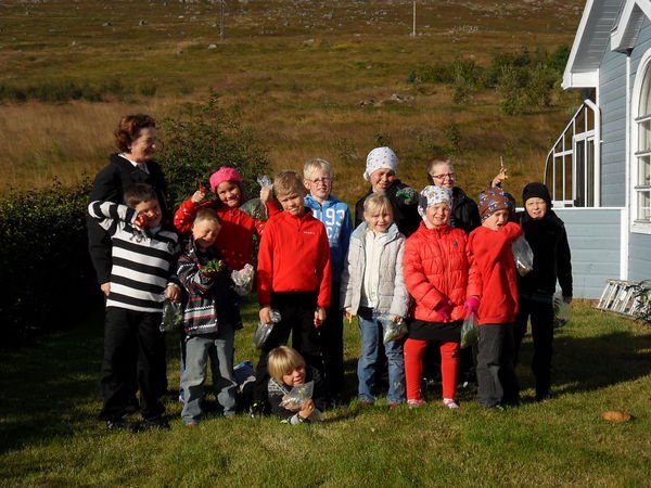 Nemendur í vettvangsferð