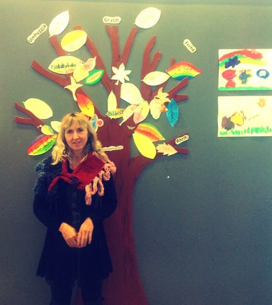 Puttaprjónsslæðutrefilsáskorun frá Litlu íþróttahátíðinni.