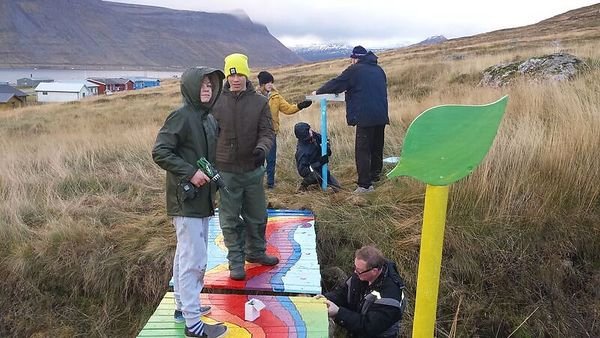 Brúarsmíð nemenda