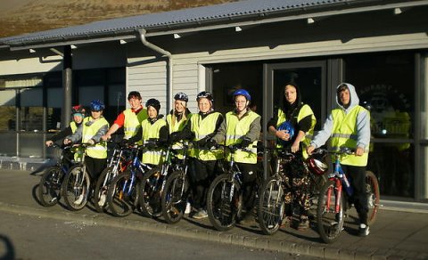 Hjólað inn í Reykjanes