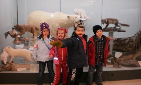 Fimm ára nemendur í útskriftarferð