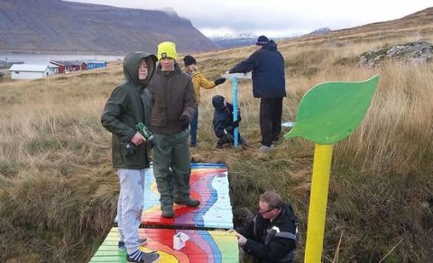 Brúarsmíð nemenda